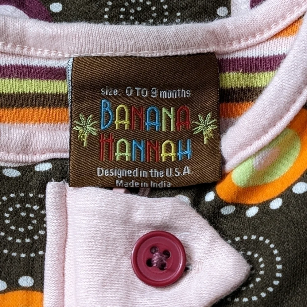 Hannah Banana Organic Polka Dot Sleep Sack Stroller Car Seat 0-9m